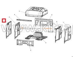 Каркас кабины правый наружный SHACMAN X6000 DZ16251200512