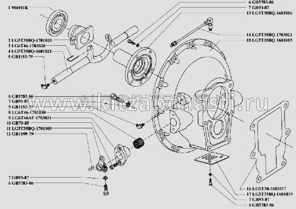 Подшипник вилки сцепления BAW Fenix 1065 LG6T46-1703030